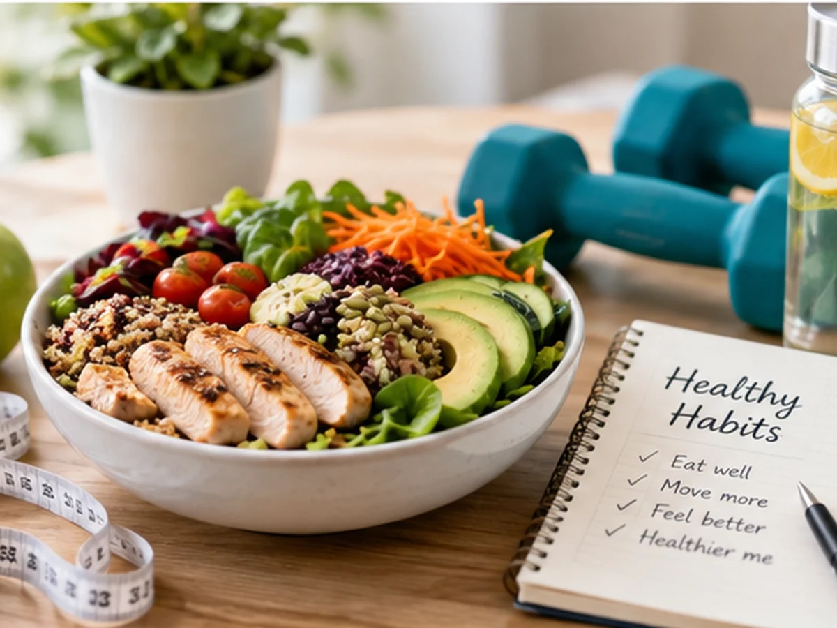 Healthy food and activity supporting long-term weight management
